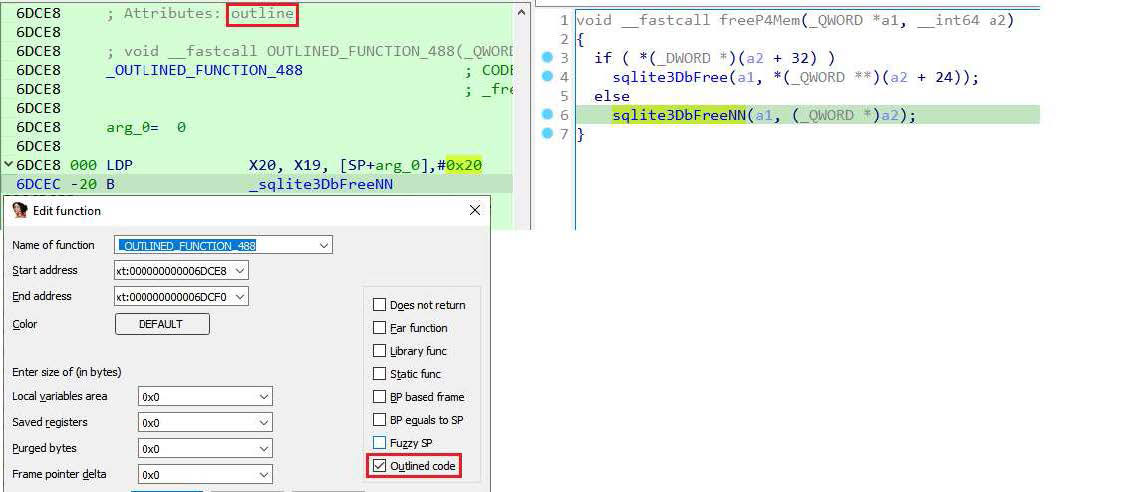 概述函数（outlined functions）