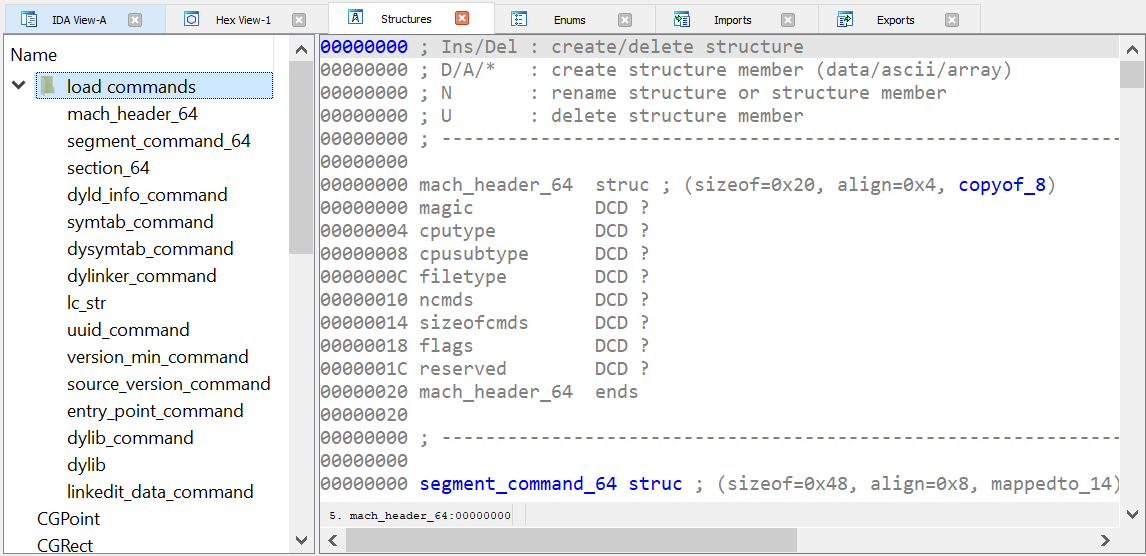 idapro 7.5 结构